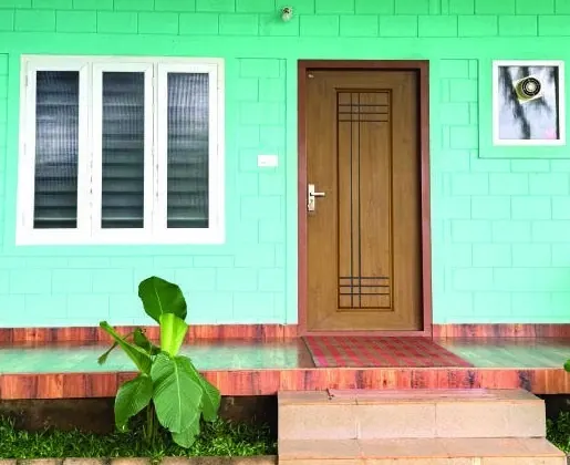 Entrance verandah of a Capsule Villa room
