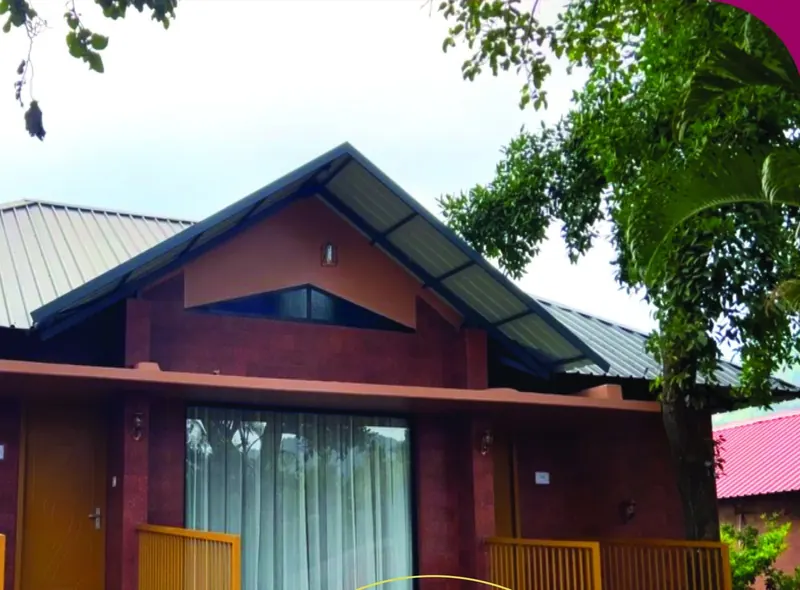 Crown Villa family cottage exterior at Purayil Resort Kakkadampoyil